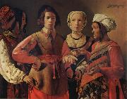 Georges de La Tour The Fortune Teller France oil painting reproduction